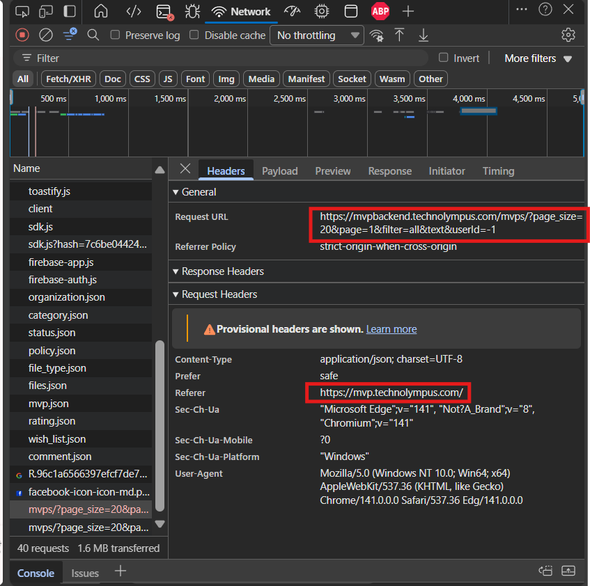 Blocked by CORS policy