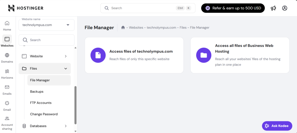 Access File Manager